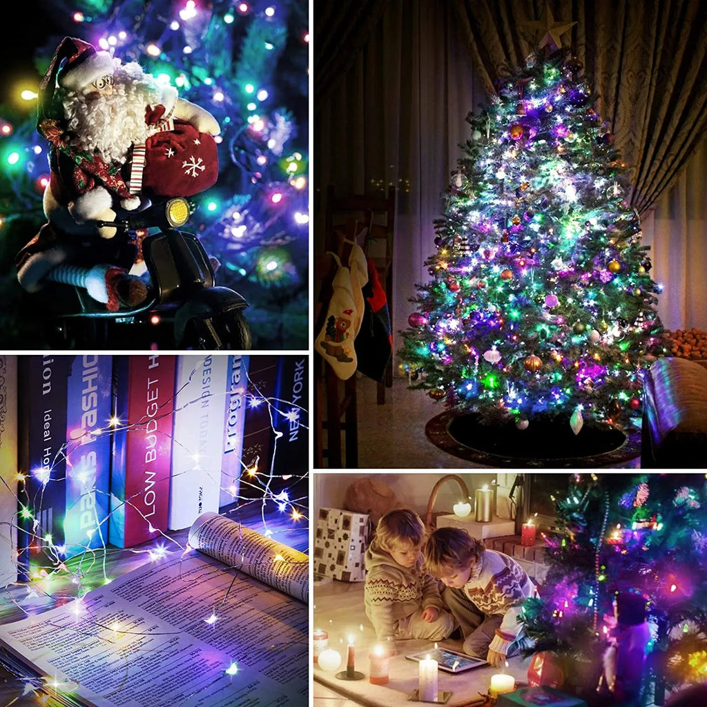 5M-30M USB String Lights 8 Modes Fairy Lights Copper Wire LED String Lights for Christmas Wedding New Year Garland Decoration