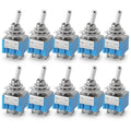 10PCS Toggle Switches Mini 3Pin 6Pin ON-ON/ON-OFF-ON ower Button Switch Car MTS-102 MTS-103 MTS-202 MTS-203