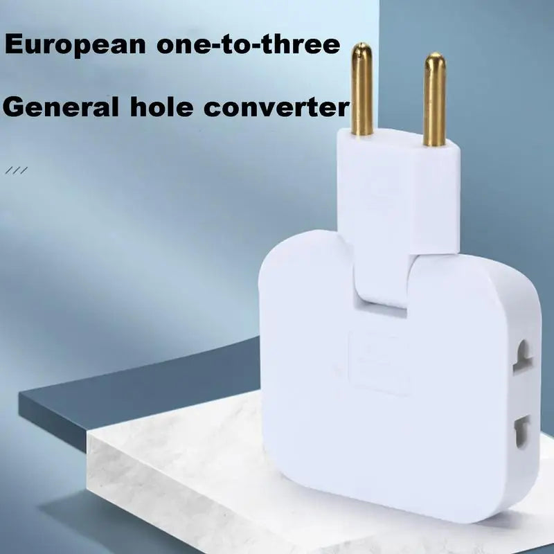 3 Way Multiple Outlet Splitter Extender 180 degree splitter adapter Flat swivel tee for a lightweight outlet Space Saving