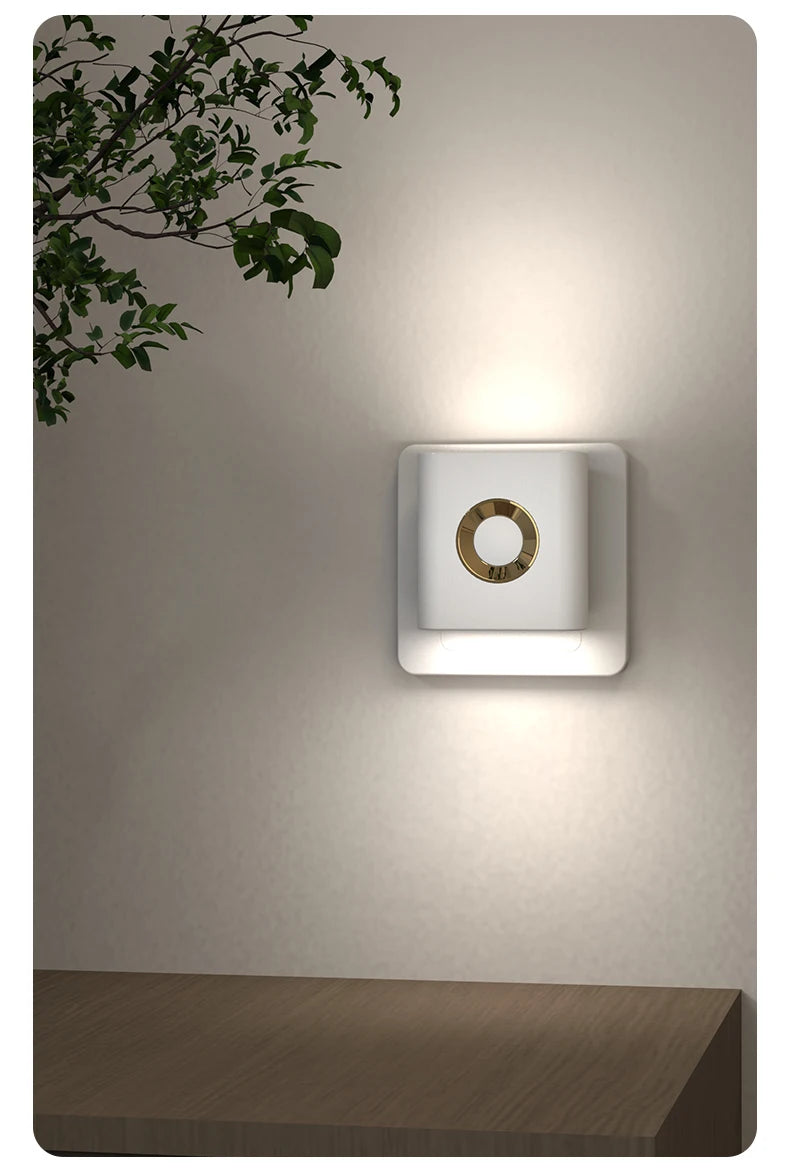 GGbingo Rechargeable Smart Home LED Night Light Lamp with Motion Sensor Kids Bedroom Decoration Light USB Lamp for Home Decor