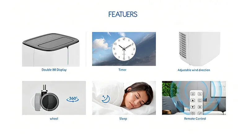 Home Smart Appliances Cus tom Color Brand 220-240V Cooling and Heating Portable Air Conditioner
