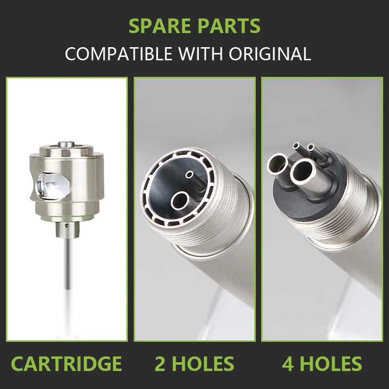 Dental LED High Speed Handpiece Dentist Tips E-Generator rotation Push Button Triple Water Ceramic Rotor Dentistry Sets