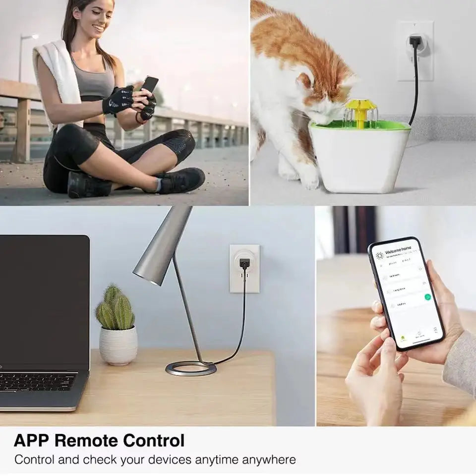 JSPTEC Smart Plug Zigbee WiFi Socket US Canada Mexico Peru Japan Timing Function Works With Alexa Google Home ZIGBEE3.0