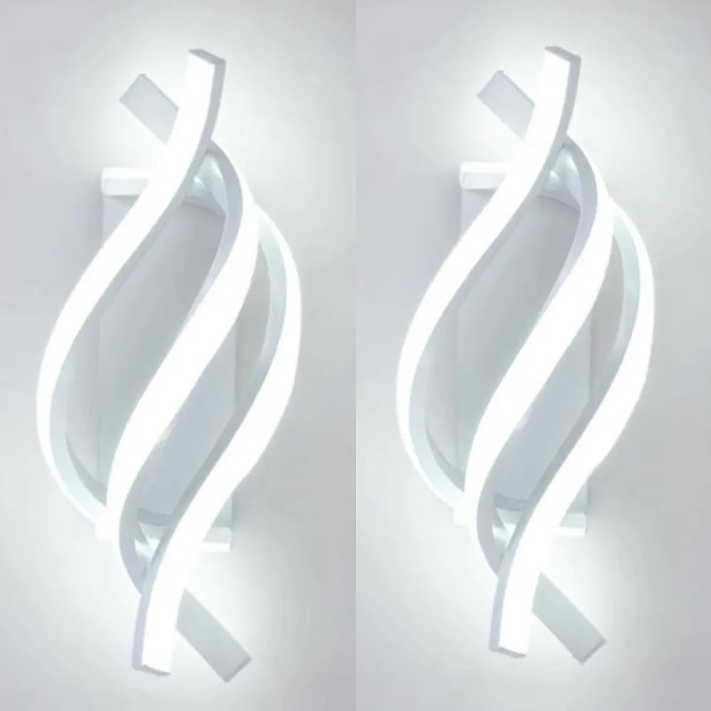 Modern 3 colors LED Wall Lamp Minimalist Black White Line Decor Lights For Bedroom Bedside Backwall Stairway Aisle Illumination