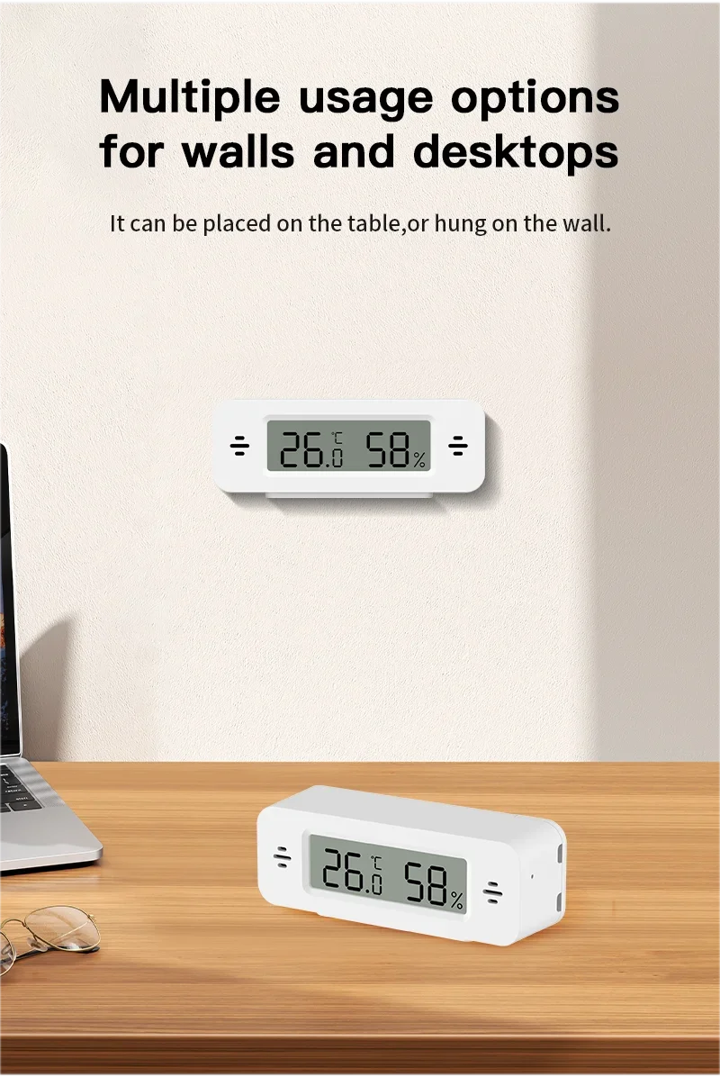 Tuya Zigbee WiFi Mini Temp & Humi Sensor Smart Home Thermometer Hygrometer APP Remote Works with Google Home Alexa Yandex