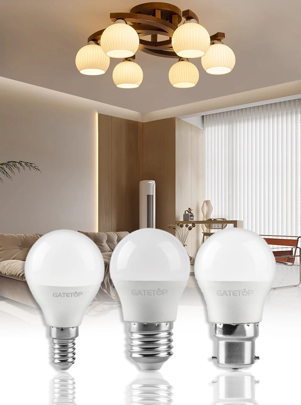 12Pack Lámpara Led Bulb E14 E27 B22 Energy Saving Globe Bulb Lamp 220V 3W 5W 6W 7W Led Warm Cold Light for Living Room Bedroom