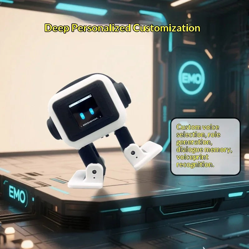 EMO Tuya Intelligent AI Robots Emotional Support Interactive Desktop Voice Recognition EMO Go Home Robot Companion Children Gift