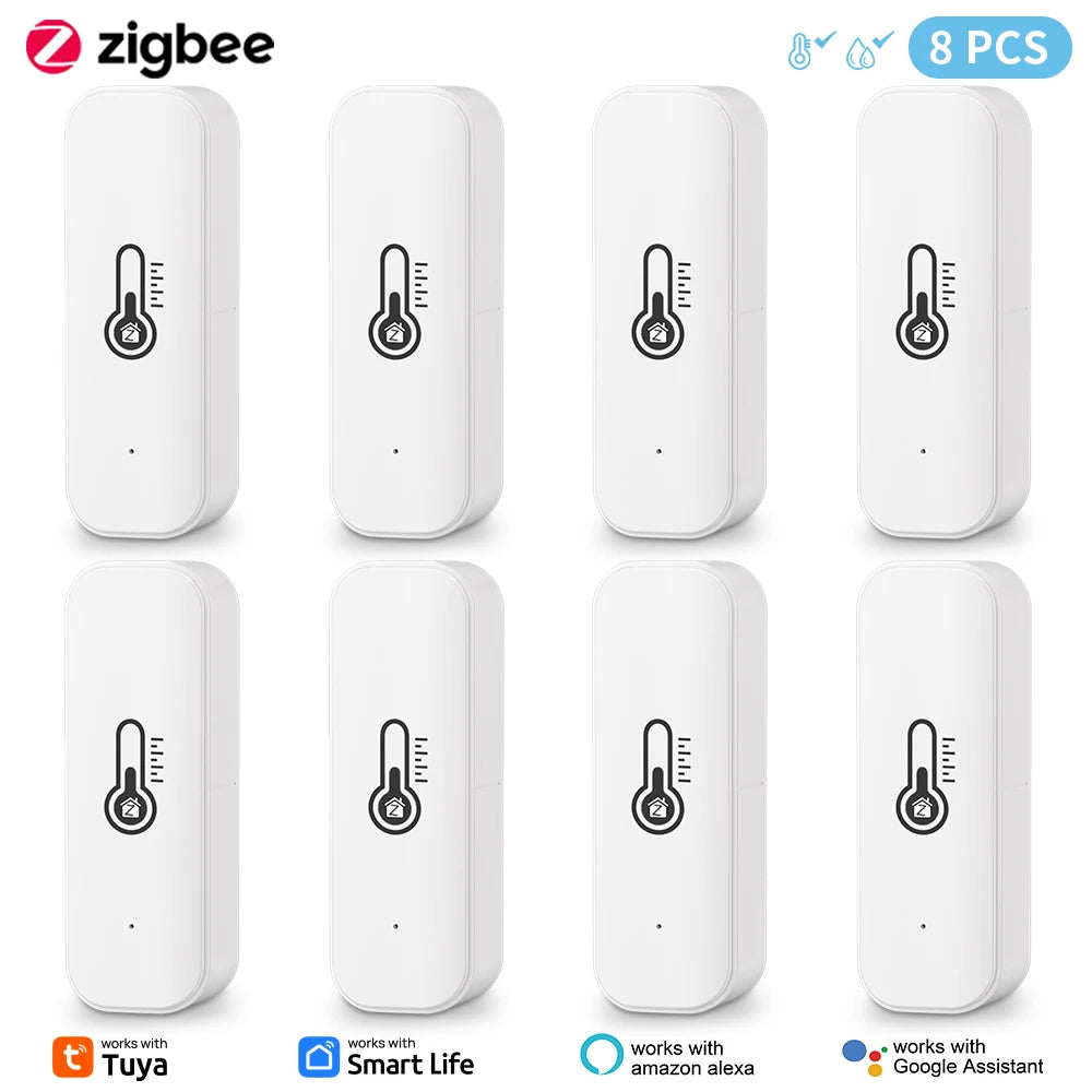 Tuya Zigbee Temperature Humidity Sensor Smart Life Remote Monitor For Smart Home Work with Alexa Google Assistant