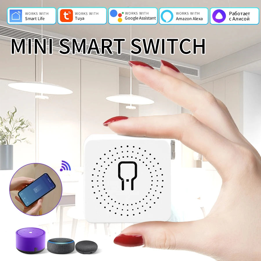 Tuya ZigBee or WiFi Smart Switch Automation Module Relay 16A Support 2 Way Control Breaker APP Voice for Alexa Google Home