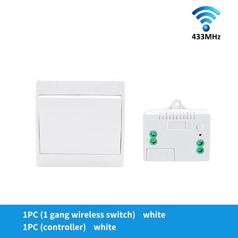 Self-Power Generation Wireless Switch IP44 Waterproof no battery household remote control Push button Wall Light switch