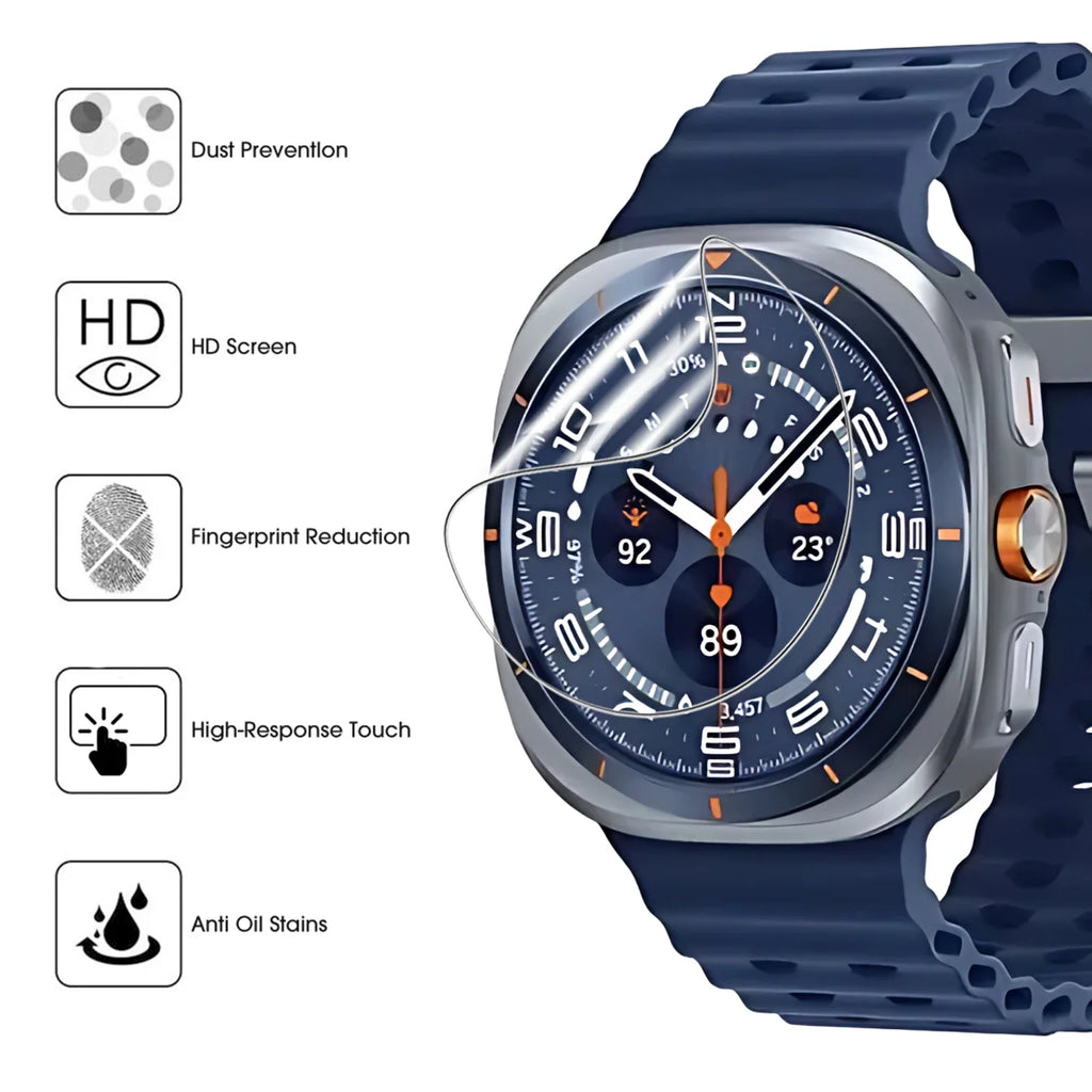 Soft TPU Protective Film for Samsung Galaxy Watch 8 40mm 44mm Smartwatch Screen Accessories Not Glass for Galaxy Watch 8 Classic
