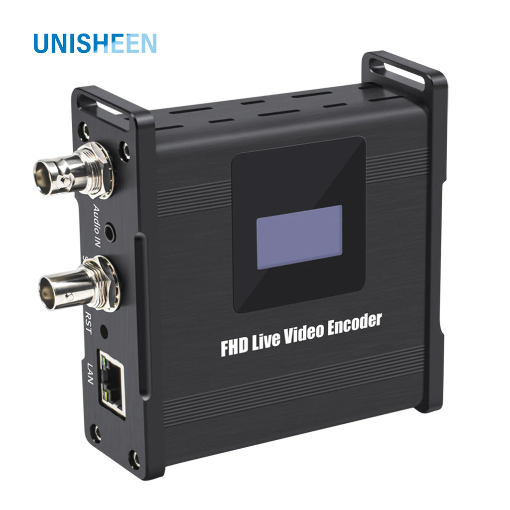 UNISHEEN BM1000H SRT RTMP RTMPS UDP WebRTC Icecast 1080p H.265 H.264 IPTV HDMI to IP HD Live Stream Video Encoder RTSP Onvif