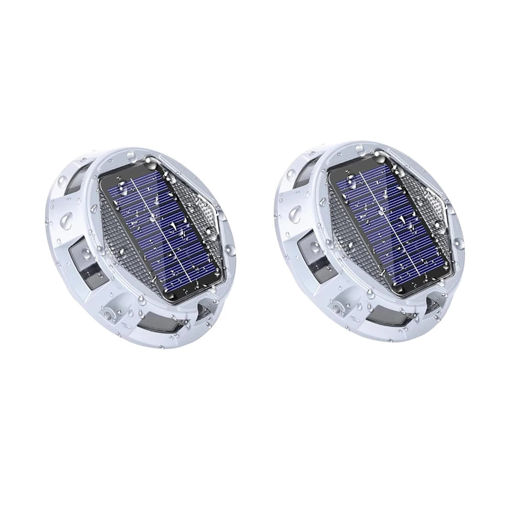 1/2/4PCS RGB Solar Ground Lights Solar Lights Outdoor IP68 Waterproof Solar Powered Landscape Lighting for Garden Yard Pathway