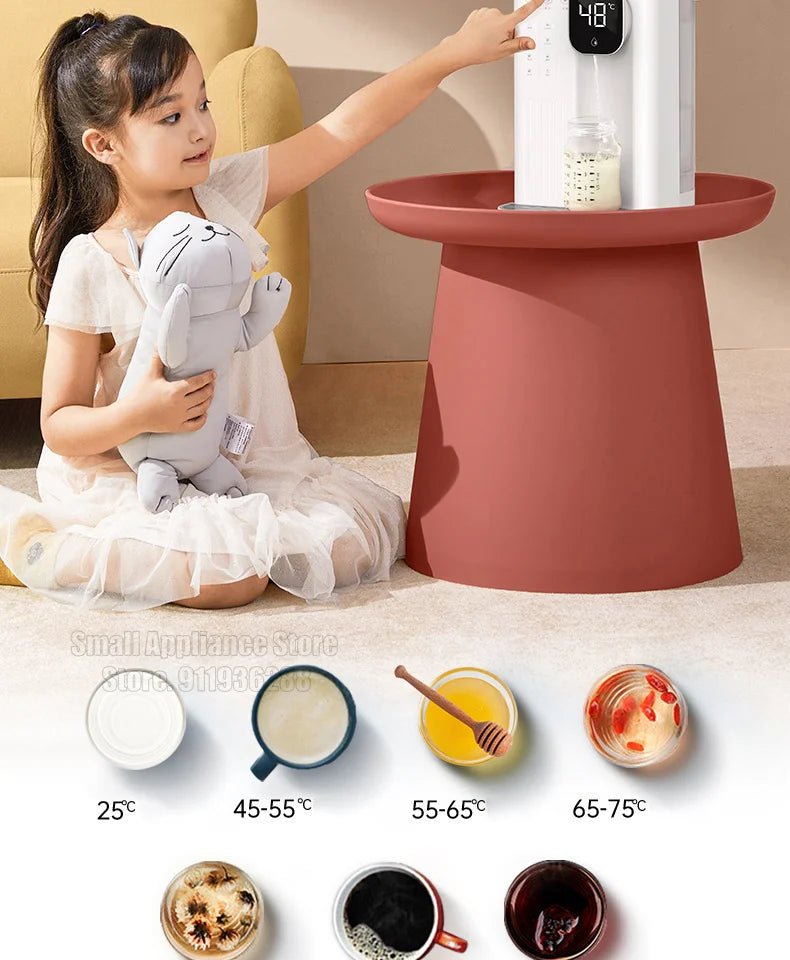 JMEY Instant Heat Water Dispenser Portable Home Office Tea Maker Two Water Filling Methods Water Heater Desktop Water Purifier
