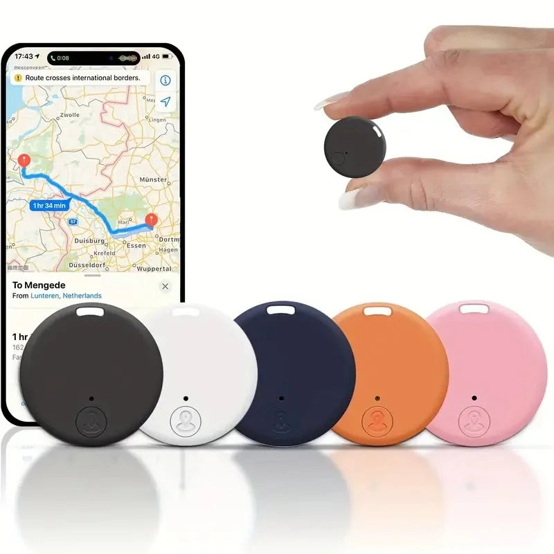 5pcs Mini GPS Locator Anti-Lost Alarm Wallet Keychain Smart Tag Bluetooth Tracer Keychain Luggage Tracker Key Finder Accessories