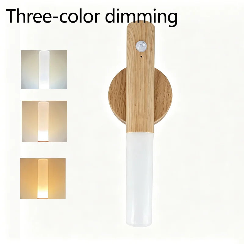 LED Night Light USB Charging Intelligent Human Induction For Bedside Cabinet Home Wardrobe Lighting Motion Sensor Light Led Lamp