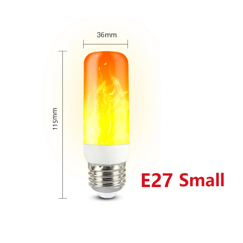 E27 LED Flame Lamp Flickering Fire Simulation Light Bulb E14 Dynamic Flame Effect Candle Light Creative Home Festival Decoration