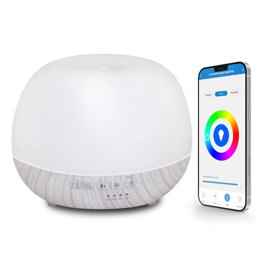 WiFi Smart 550ML Electric Aroma Diffuser Essential Oil Diffuser Air Humidifier Ultrasonic Remote Control Mist Maker Home