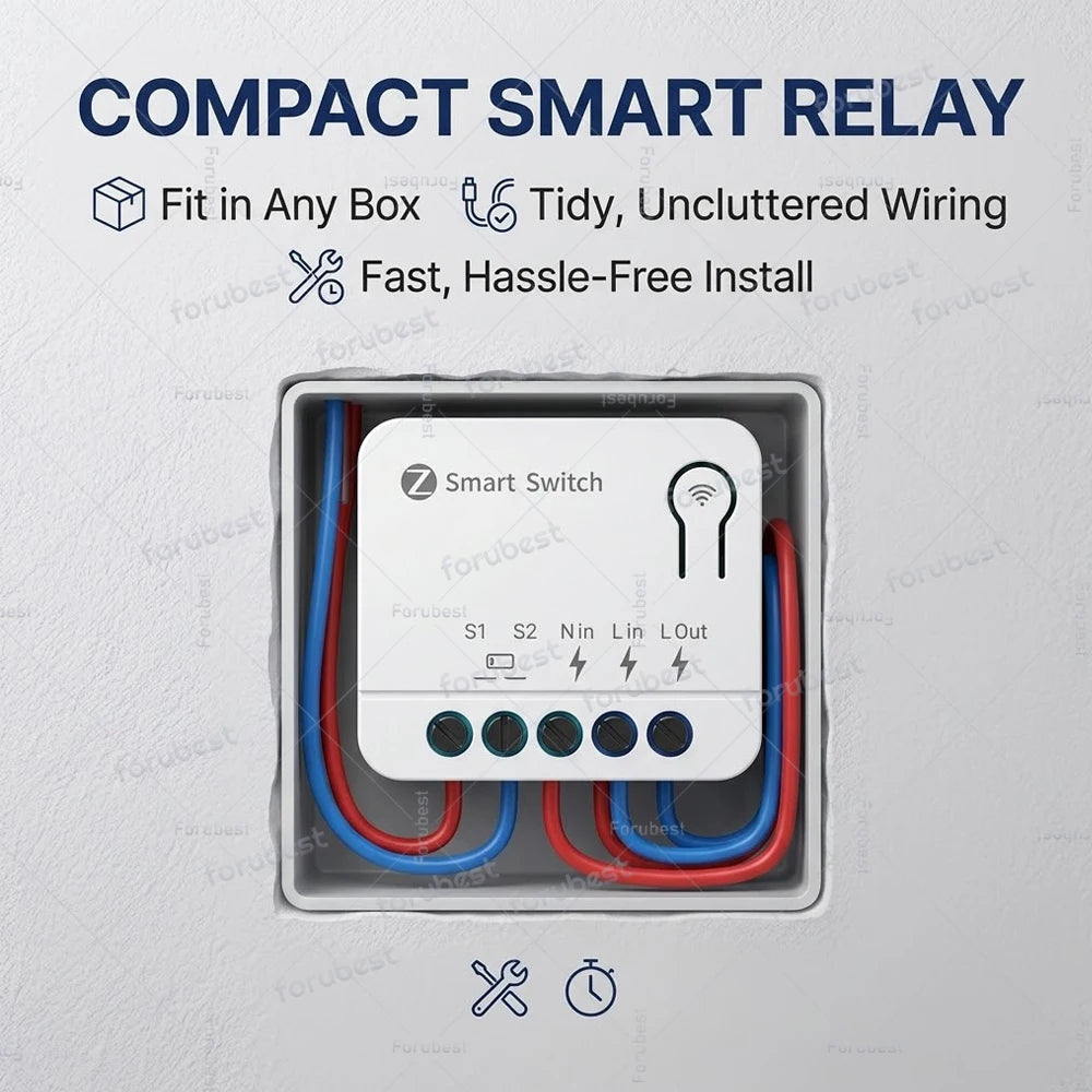 Mini Tuya Zigbee Smart Switch DIY Module 10A/16A 1/2 3 Gang Smart Home Relay Automation Breaker For Smart Life Z2M Alexa Yandex