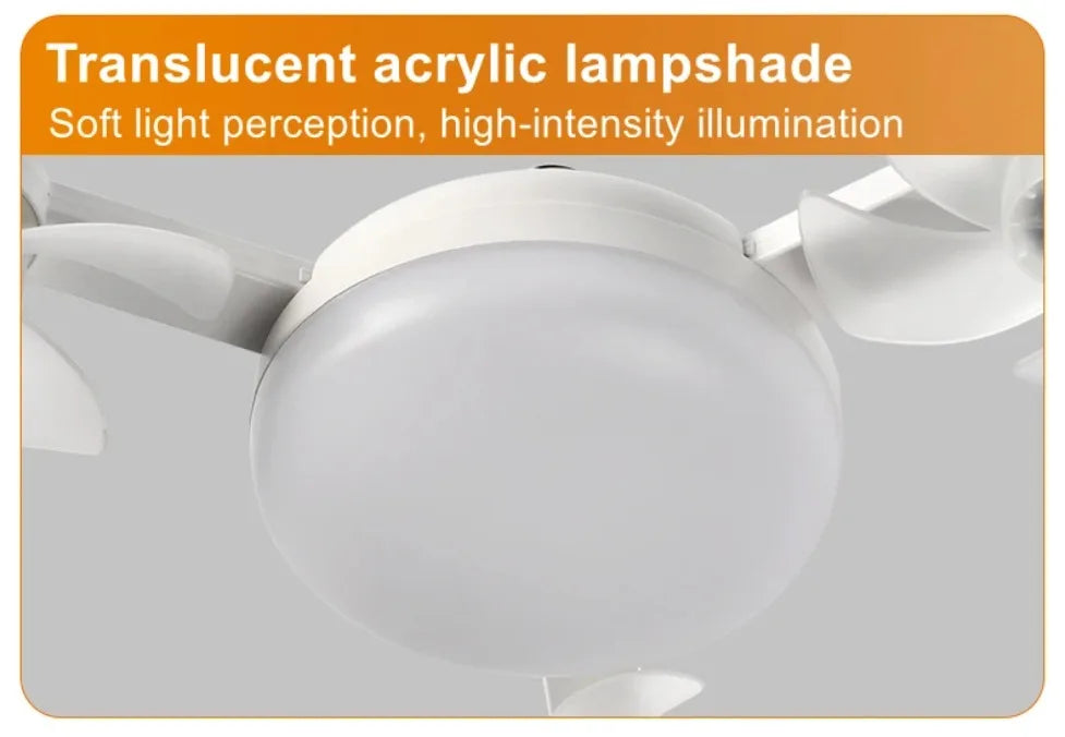 3/4 Heads Drone Style E27 Ceiling Fan Light 2-in-1 AC85-265V Three Colors LED Fan Lamp With Remote Control For Home Restaurant