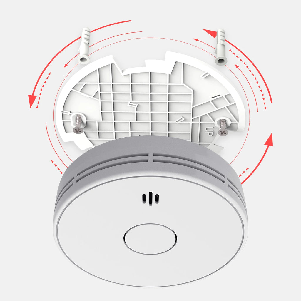 V-Come Standalone Smoke Alarms for Home, 10-Year Battery Photoelectric Smoke Detector,  EN14604 AS3786 , VS02