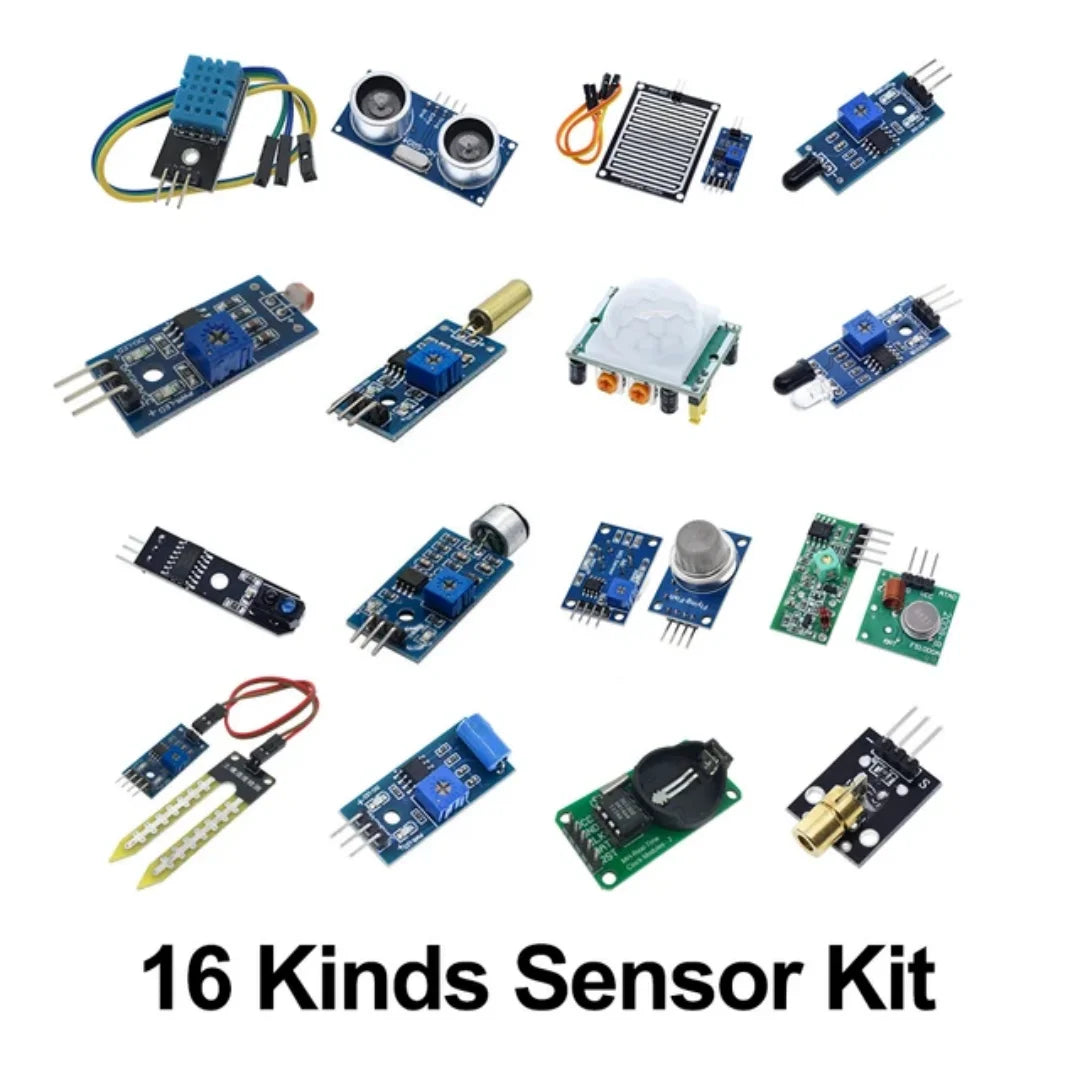 45 in 1 Sensors Modules 16 Kinds Starter Kit For Arduino Raspberry Pi , Better Than 37 in 1 With Box DIY UNO R3 MEGA2560