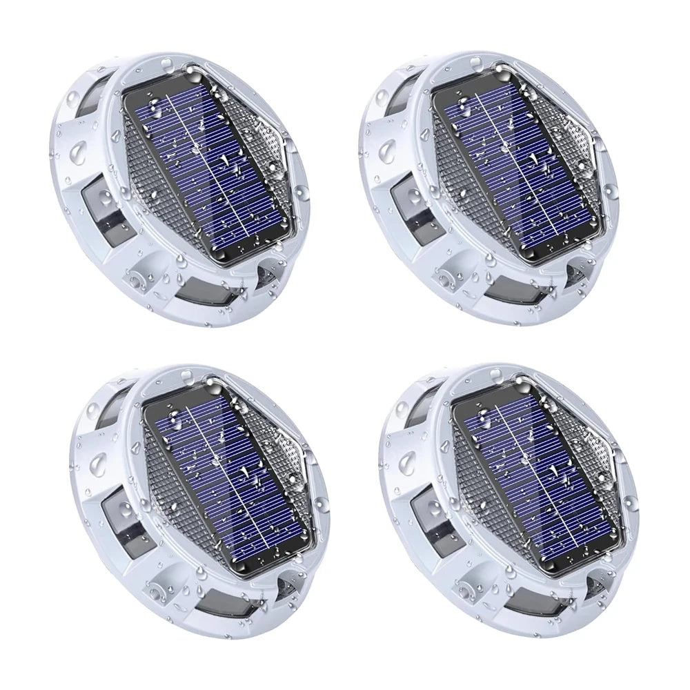 1/2/4PCS RGB Solar Ground Lights Solar Lights Outdoor IP68 Waterproof Solar Powered Landscape Lighting for Garden Yard Pathway