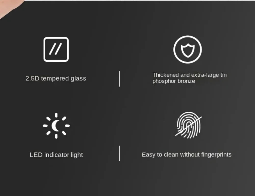 Glass Touch Switch Tempered Crystal Panel 1/2/3/4 Gang Wall Light Switches Sensitive LED Backlight Metal Push Button 110V 220V