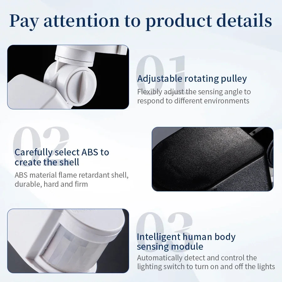 AC110-240V Motion Sensor Switch Automatic Infrared Human Body Induction Detector Timer Delay For Household Indoor Light Sensor