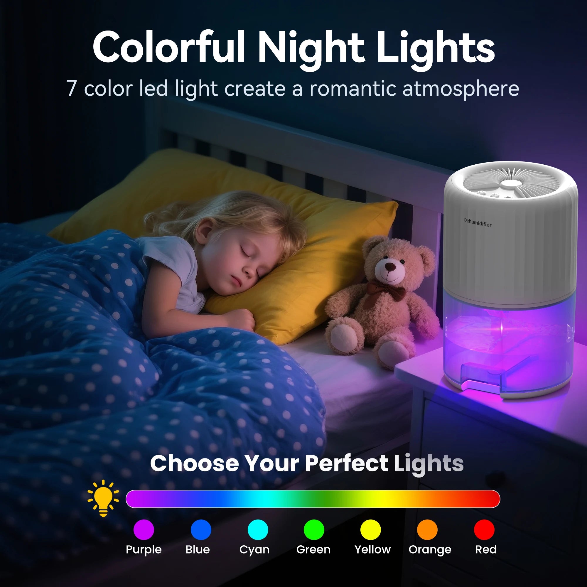 NEW Dehumidifier household intelligent dehumidifier indoor moisture absorption silent small air dryer dehumidifier