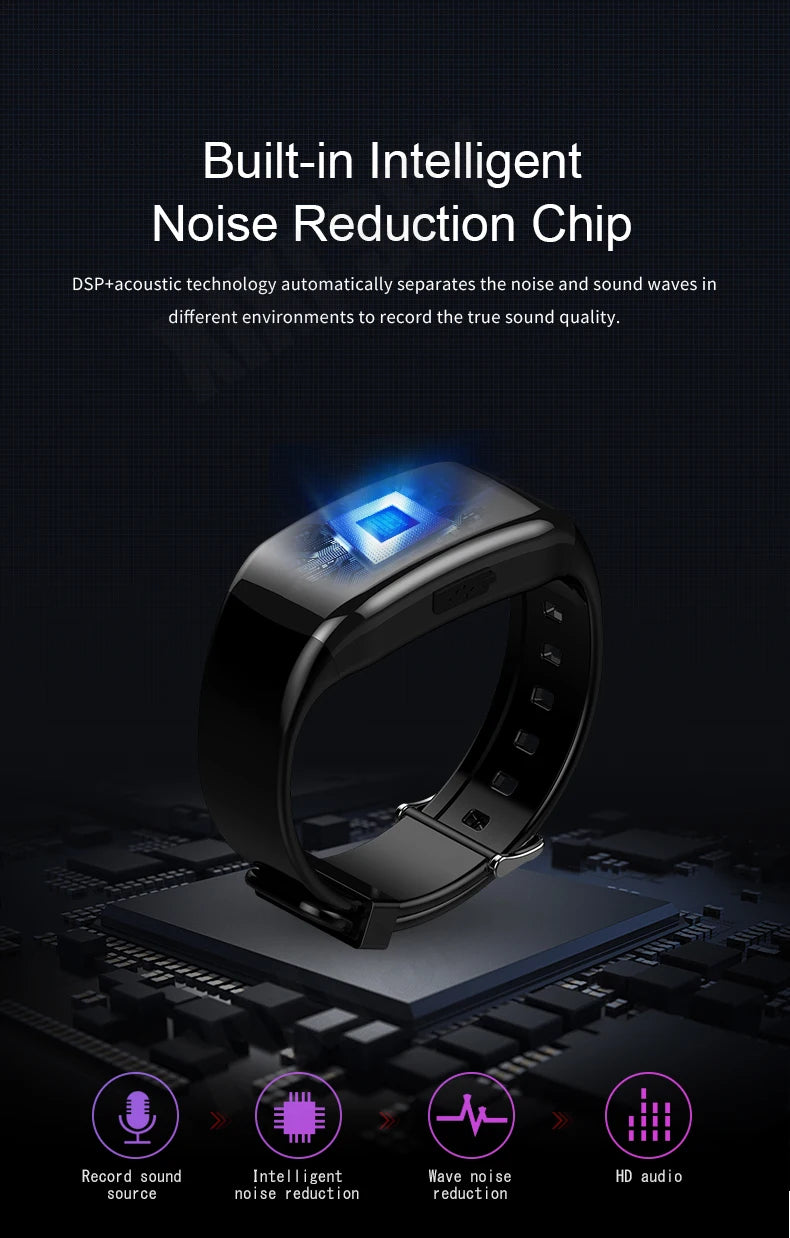 Mini Camera Smart Watch Voice video Recorder 1080P HD DV Professional digital Wireless Cam for Business/Home/Office/Sport