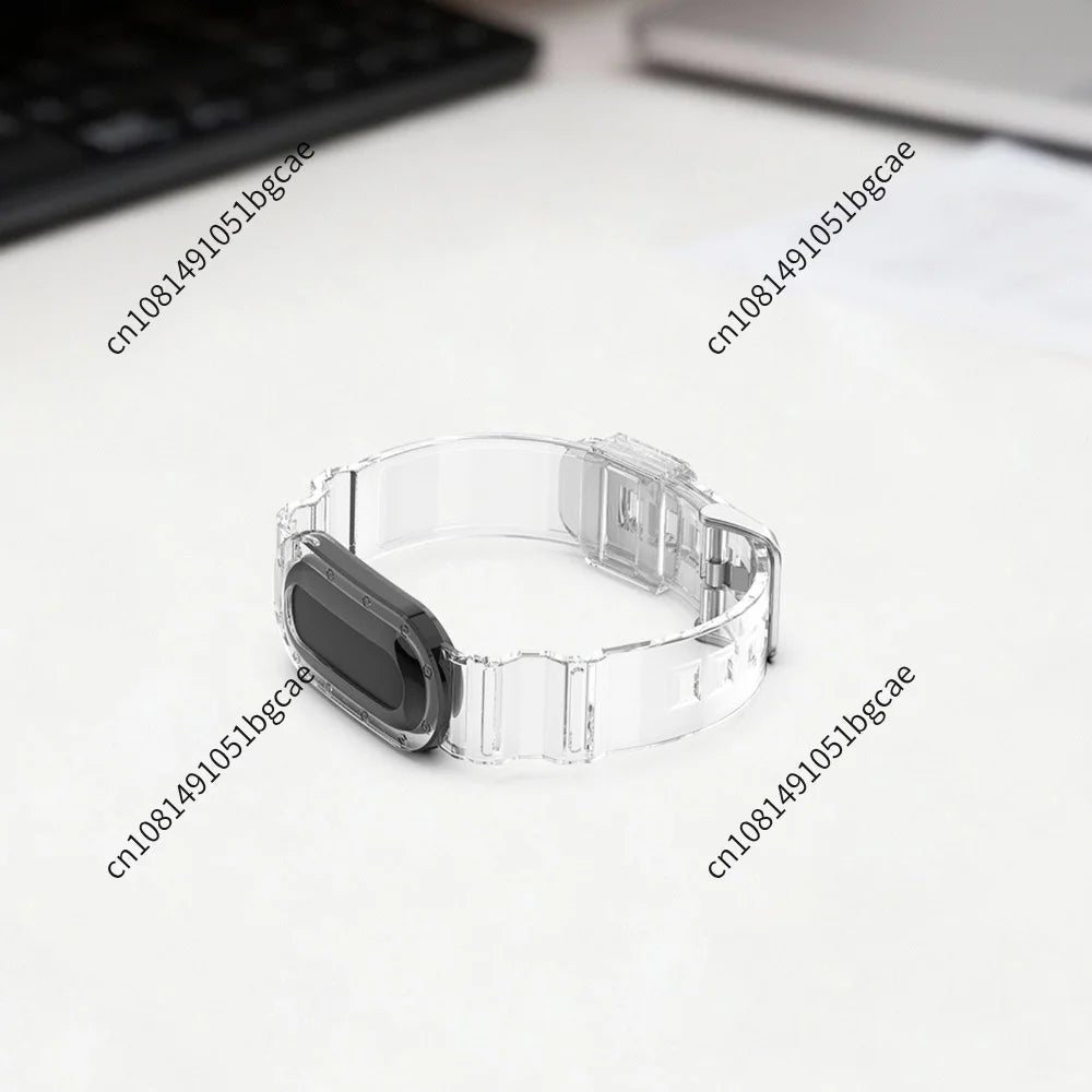 TPU Transparent Sport Bands for Google Fitbit Air Fitness Tracker Sweatproof Waterproof for Men Women Health Activity Tracker