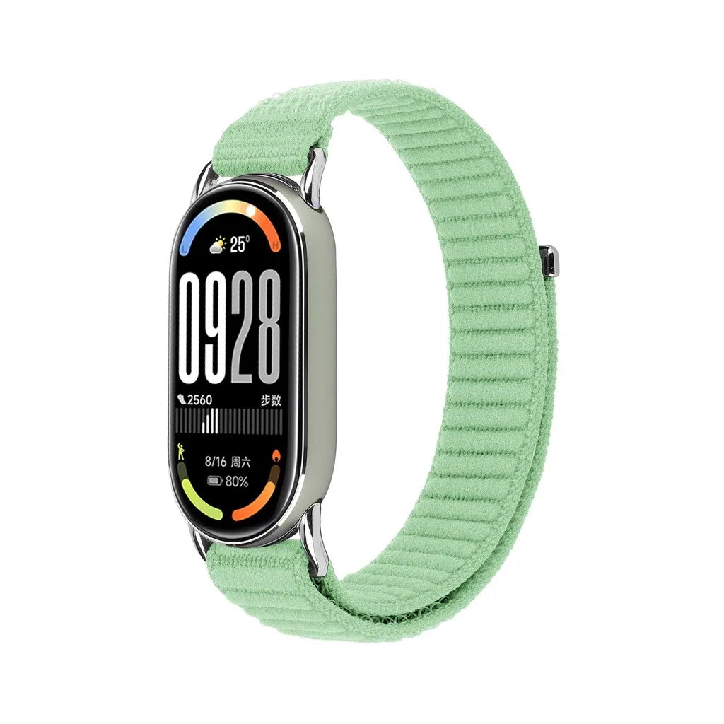 Braided Strap for Mi Band 10 9 8 Woven Bracelet Nylon Wristband Accessories for Xiaomi Smart Band 10 9 8 eramic Edition