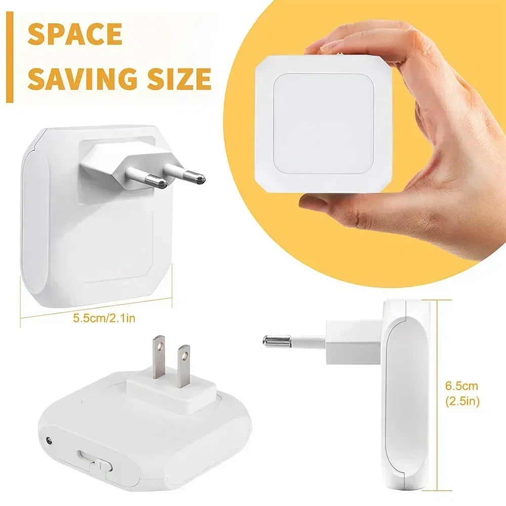 LED Night Lamp Wireless Motion Sensor Light US EU UK AU Plug Sensor Night Lamp Dimmable Lights for Bedroom Corridor Lighting