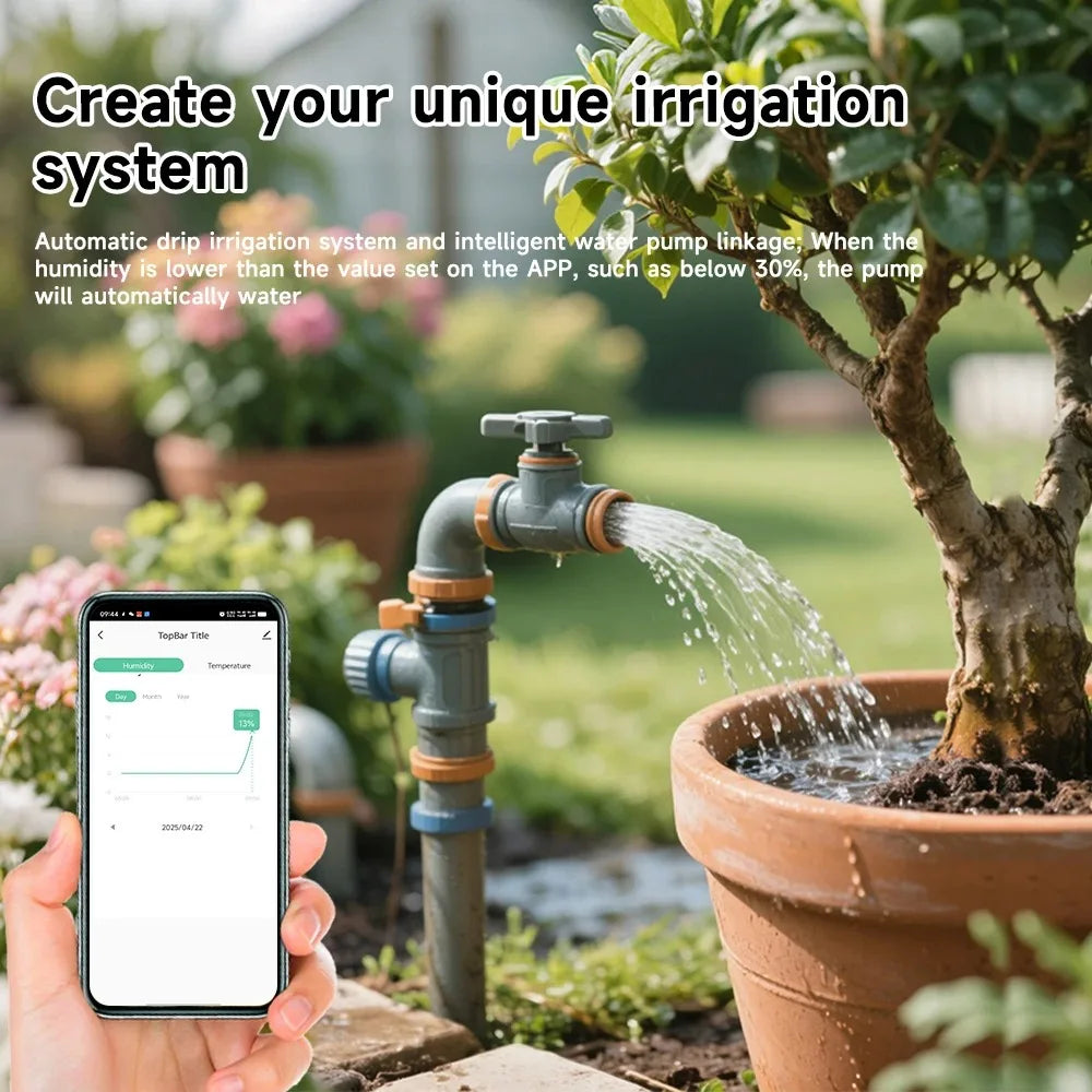 Tuya Smart Bluetooth Soil Tester Soil Moisture Detector Garden Temperature And Humidity Meter Smart Life Real-time Monitoring