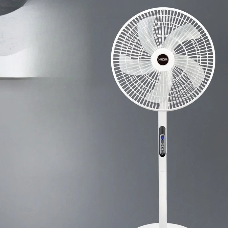 Smart Home Remote Control Electric Fan 16-Inch 8-Gear Large Wind with Timing Remote Control Home Stand Fan