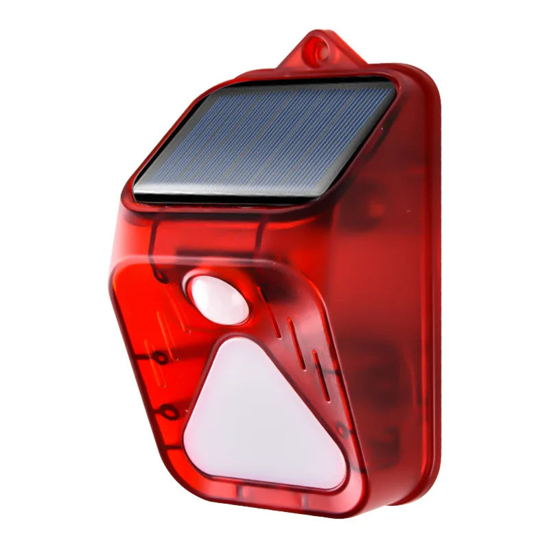 Waterproof Solar Powered Alarm Light Remote Control Motion Sensor Detector Siren Strobe Alarm Pet For Home Yard Outdoor Security