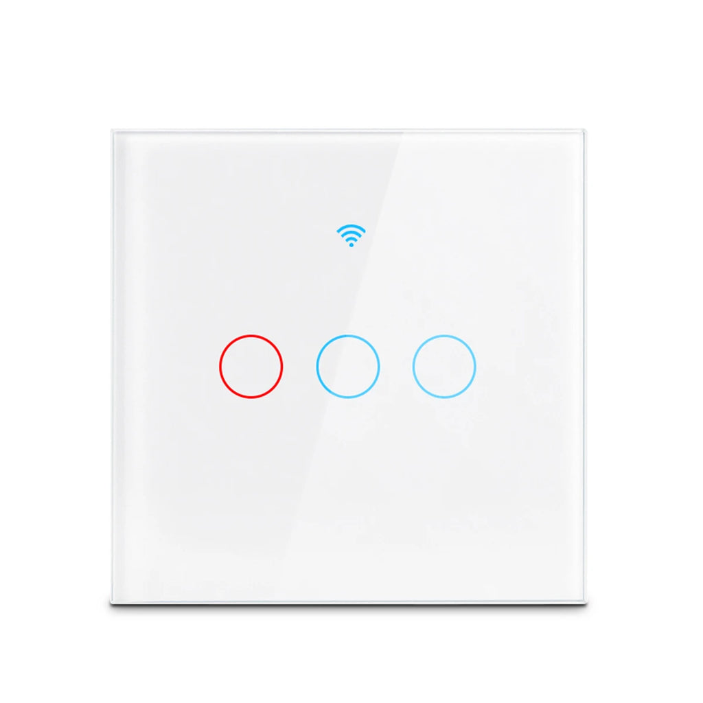 AXUS WiFi Ewelink APP Light Wall Switches Touch Smart Wireless Remote Control No Neutral Wire Install Support Alexa Google Home