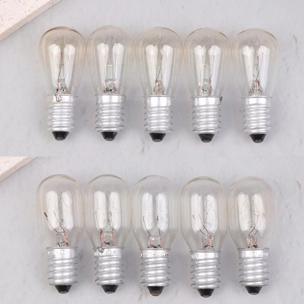 5PCS E14 Salt Lamp Globe Bulb 10/15/20/25W 220V-230V Incandescent Bulb Household Refrigerator Oven Light Bulb Replace Bulb