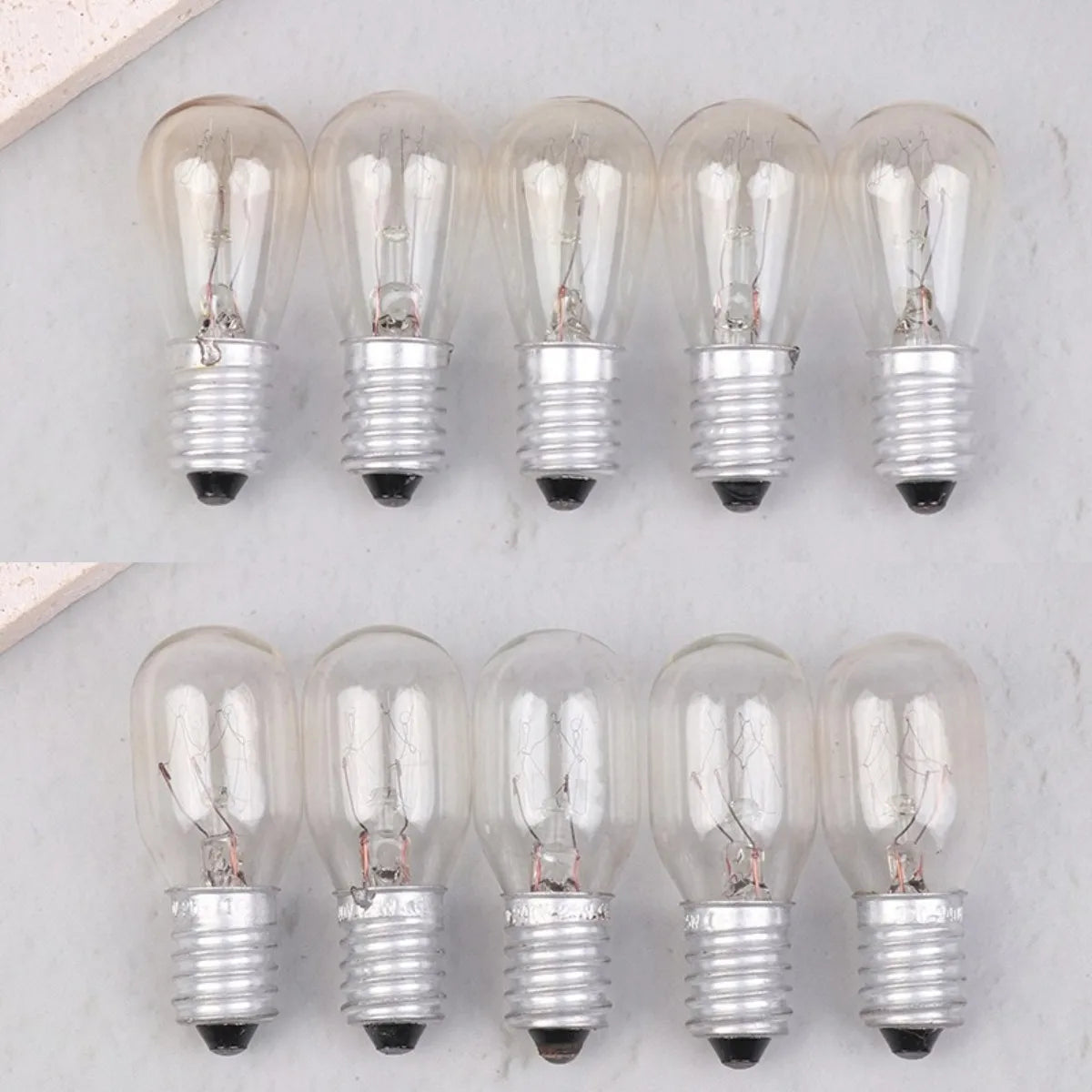 5PCS E14 Salt Lamp Globe Bulb 10/15/20/25W 220V-230V Incandescent Bulb Household Refrigerator Oven Light Bulb Replace Bulb