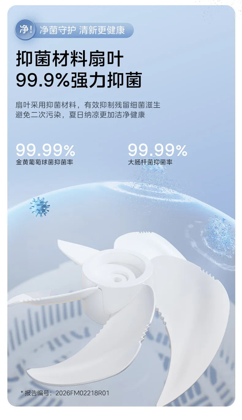 Smart Voice DC Inverter Air Circulator Fan, High Wind Mosquito Repellent Fan for Home Bedroom Baby Use