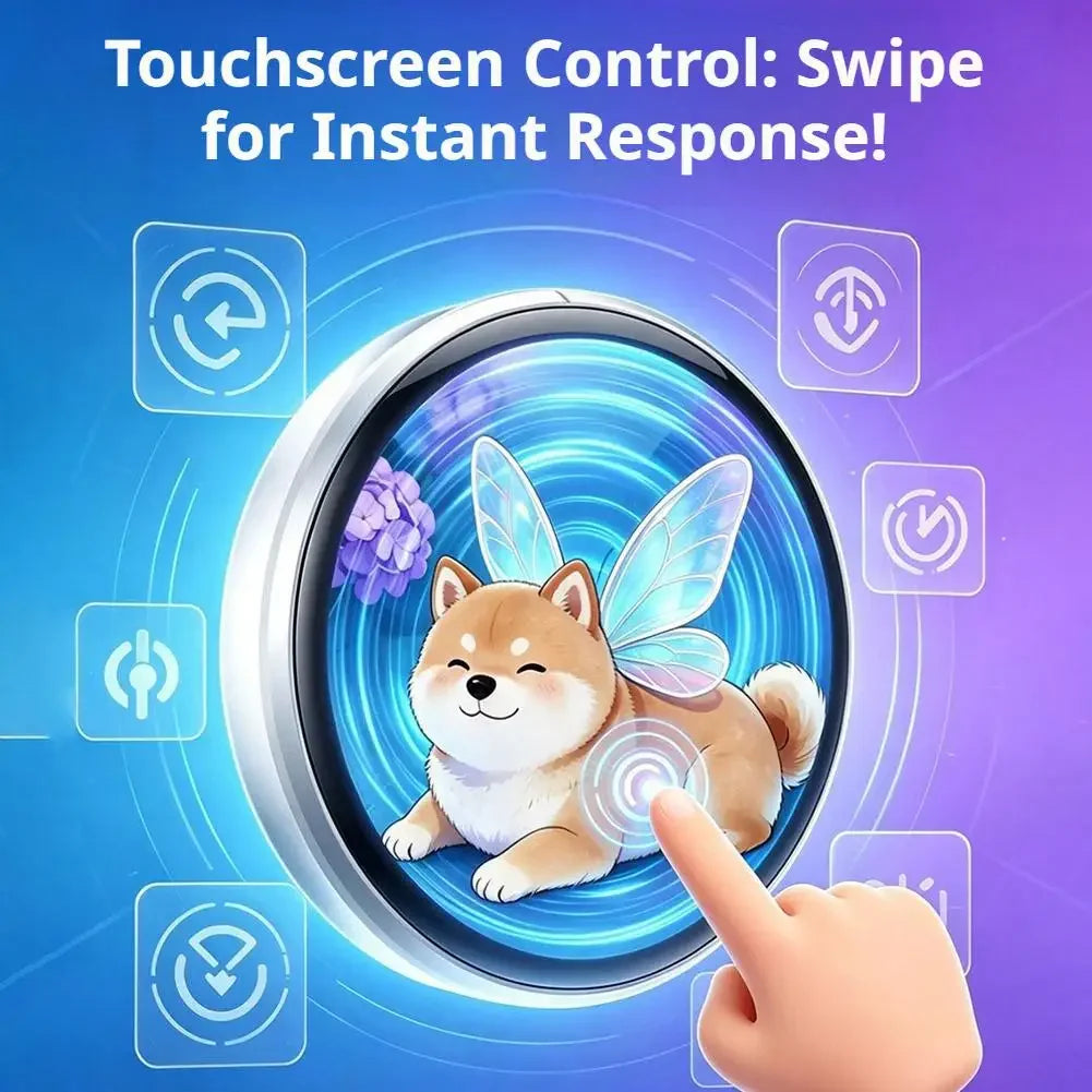 For Ebadge 1.50 Inch Electronic Bar Full Touch Electronic Badge Trendy Play Guzi Anime Badge Fashionable And Cool Standby Mode