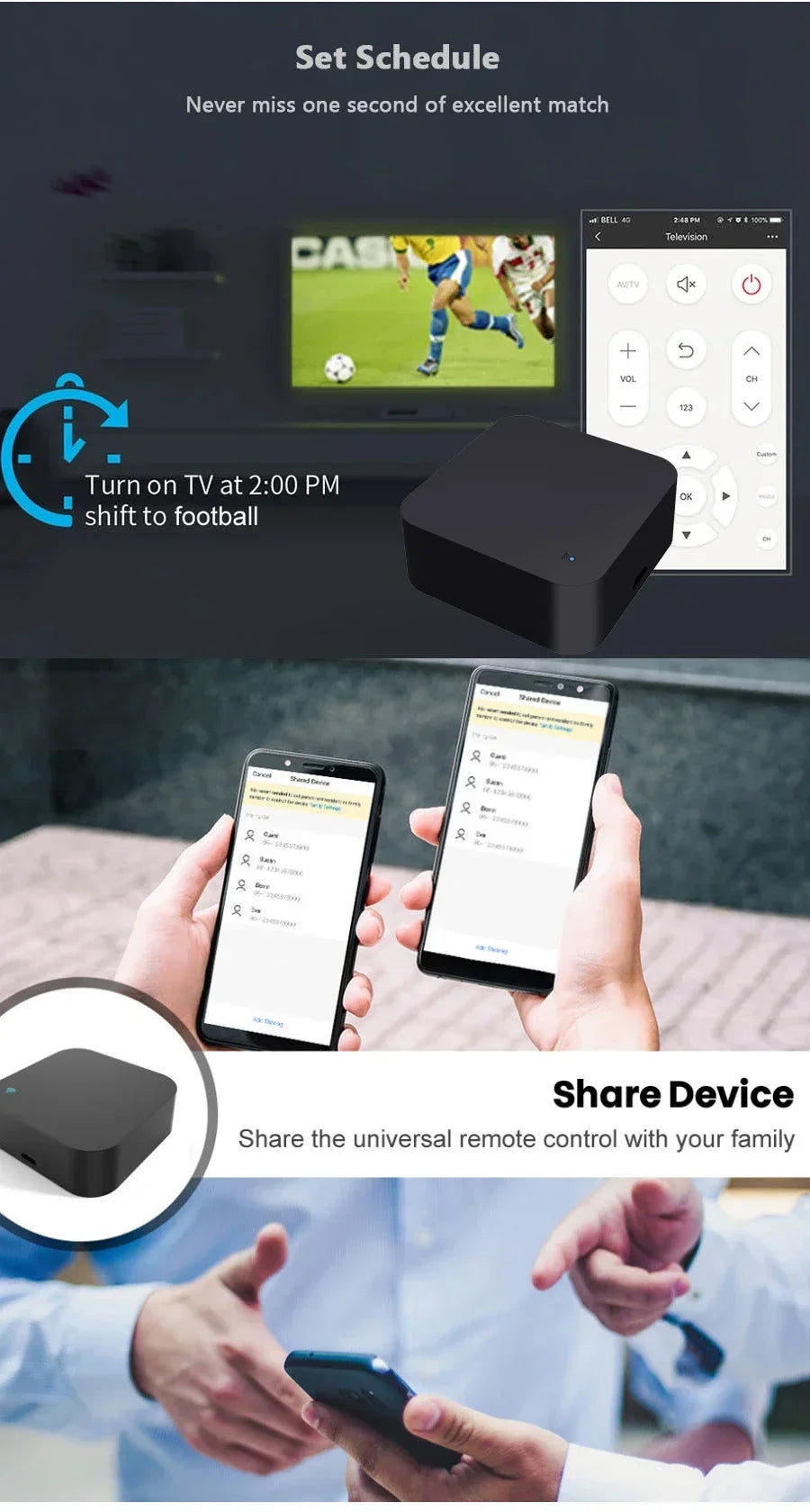 Tuya Zigbee 3.0 Smart IR Remote Control For Alexa Google Home For AC TV Smart Home Blaster Infrared Universal Remote Controller