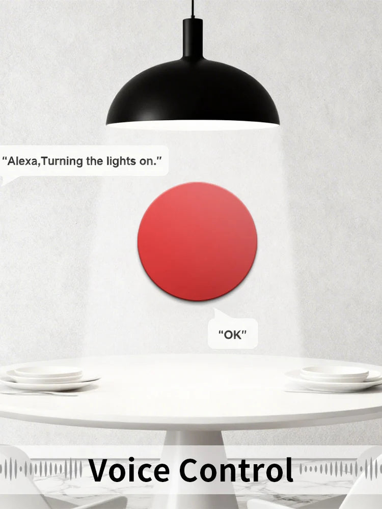Smart Button Scene Switch 3-Actions Wireless Button Zigbee Smart Life App Remote Control For Google/Alexa Wait Voice Home Office