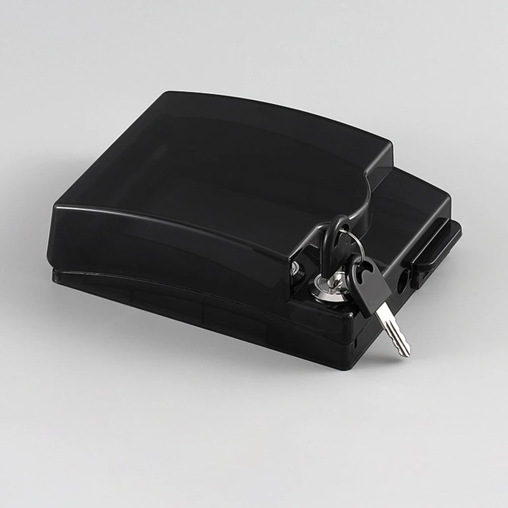 Lockable Waterproof Socket Box with Key for Electrical Outlet Protection Suitable for Homes Schools and Hospitals