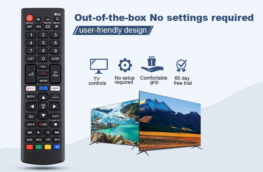 Universal Remote Control for All LG Smart TV LCD LED OLED UHD HDTV Plasma Magic 3D 4K Webos TVs AKB75095307 AKB75375604 AKB75675