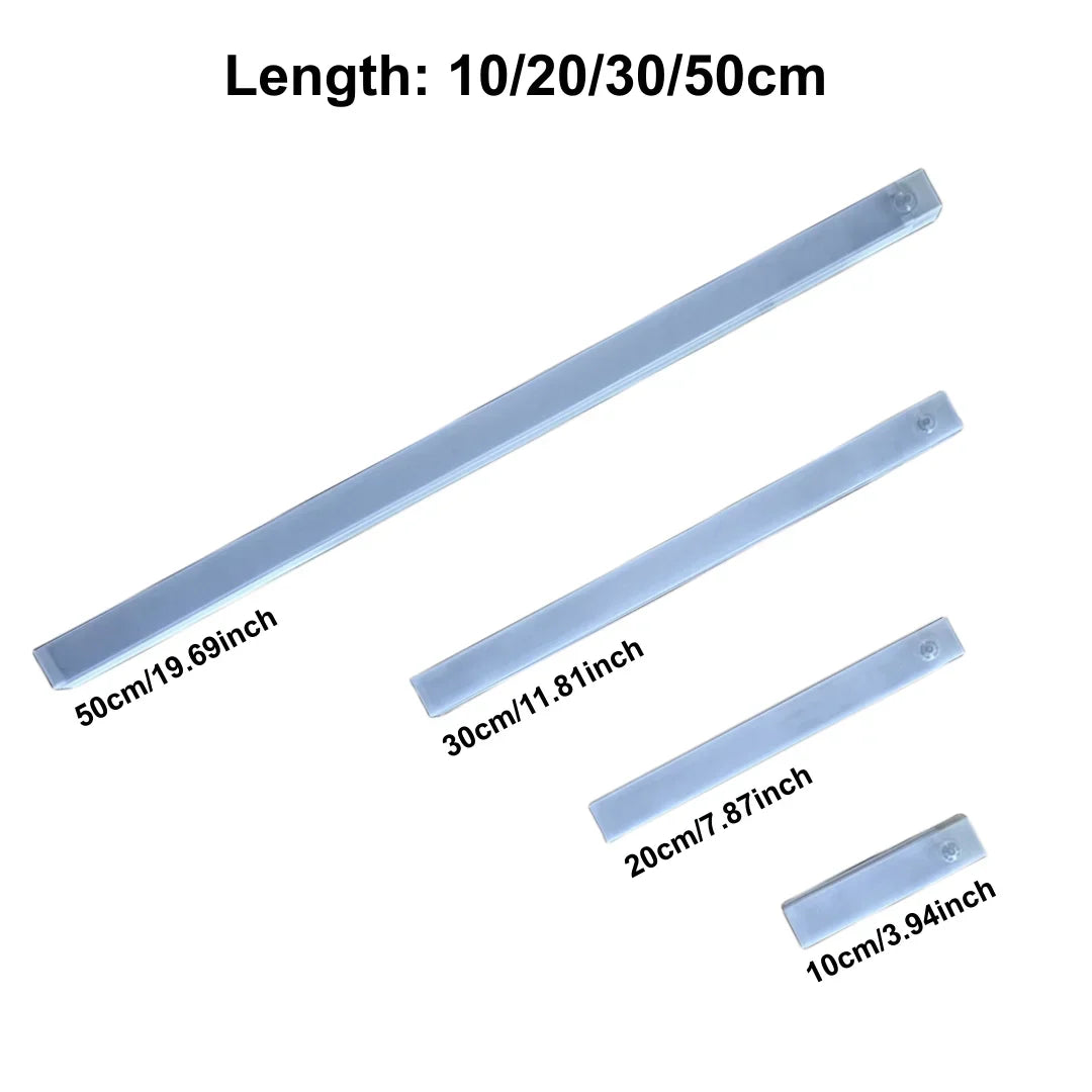 LED Motion Sensor Strip Light Wireless Sensor Night Light USB Rechargeable Detector Light Wall Lamp Kitchen Cabinet and Storage