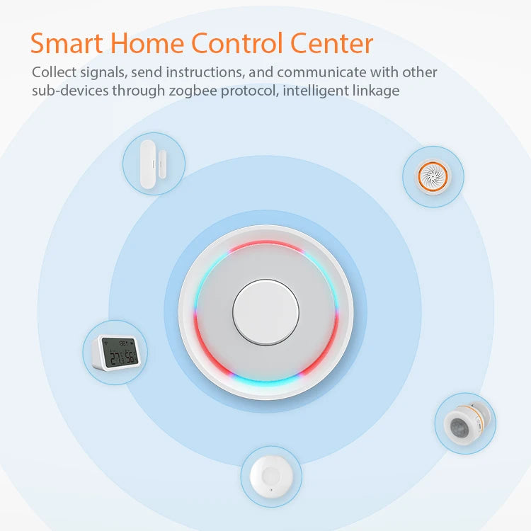 Tuya Smart Life ZigBee Smart Wireless/Wired Gateway Hub HomeSmart Bridge Remote Linkage Devices WiFi Central Control Host