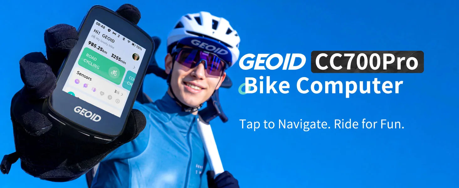 GEOID GPS Bike Computer Smart Navigation Color Screen Odometer Wireless ANT+ WIFI Cycling Speedometer
