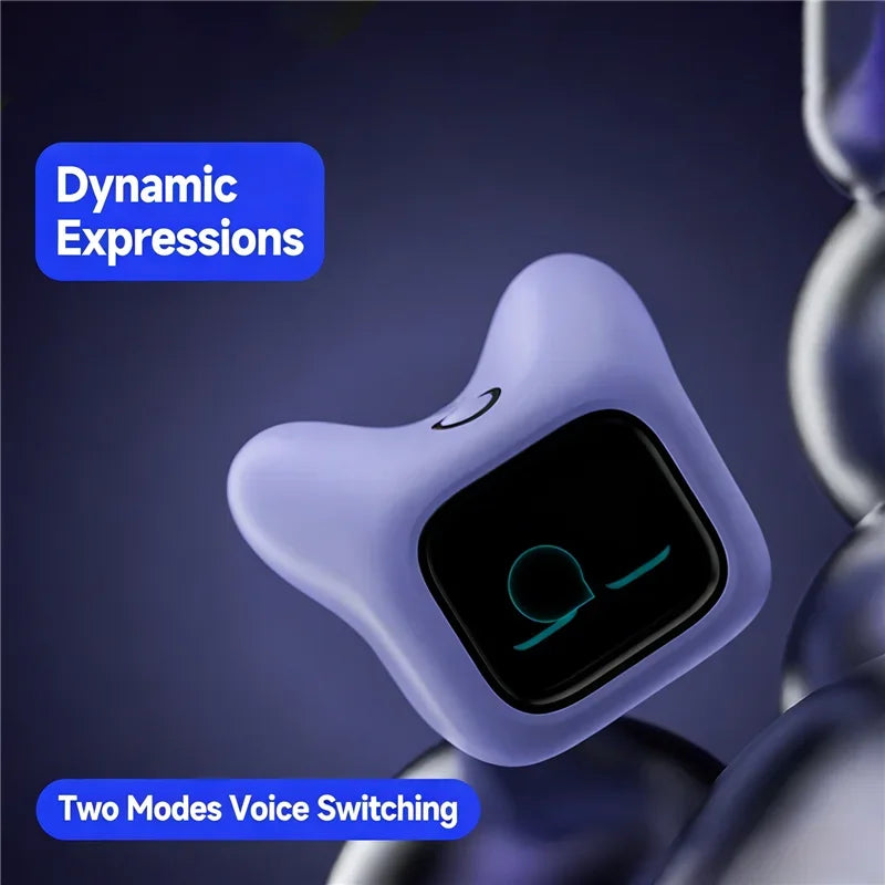 Dual Use Car & Home AI Pet Robot Dynamic Expression Voice Interaction Magnetic Fast Charging Smart Companion Toy For Boys Girls